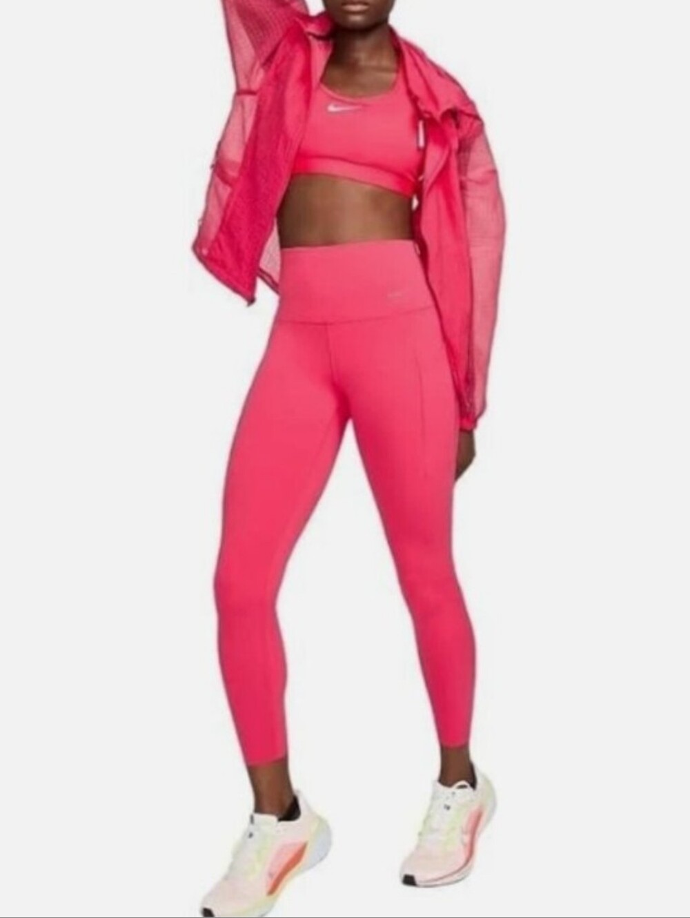 Nike Universa Pink 7/8 High-Rise Leggings